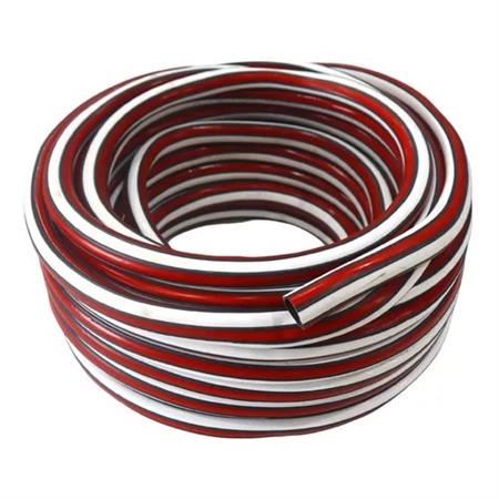 MANGUERA REFORZADA PREMIUM BCO/ROJO 1/2" X 50