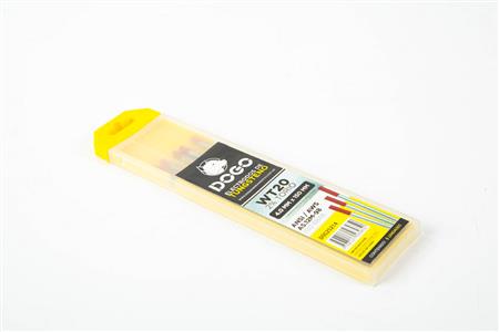 ELECT. DE TUNG. 2% TORIO 1,6X150 (10PZ) WT20 PTA. ROJA