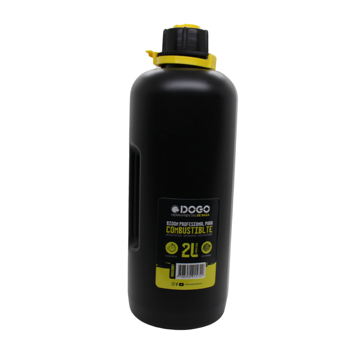 BIDON 2LTS PROFESIONAL MULTIUSO NEGRO (BP02-N) - Dogo