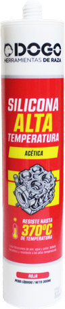 SELLADOR SILICONA ALTA TEMPERATURA ROJO 300 ml