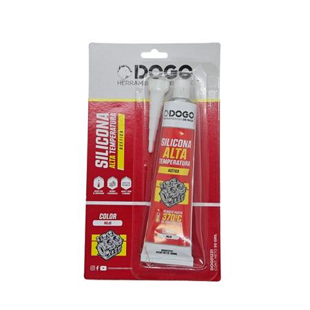 SELLADOR SILICONA ALTA TEMPERATURA ROJO POMO 50 ML